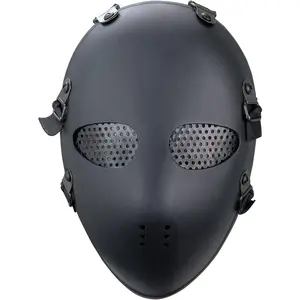 Killer Mesh Tactical Military Mask Airsoft Mask for Halloween Paintball Game Movie Props Party (BLACK)