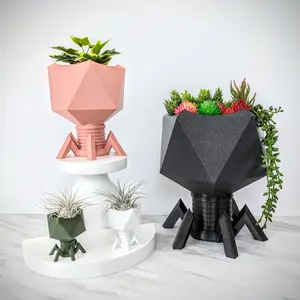ChiclyBuilt Virus Planter - T4 Bacteriophage Plant Pot - Biology Science Gift