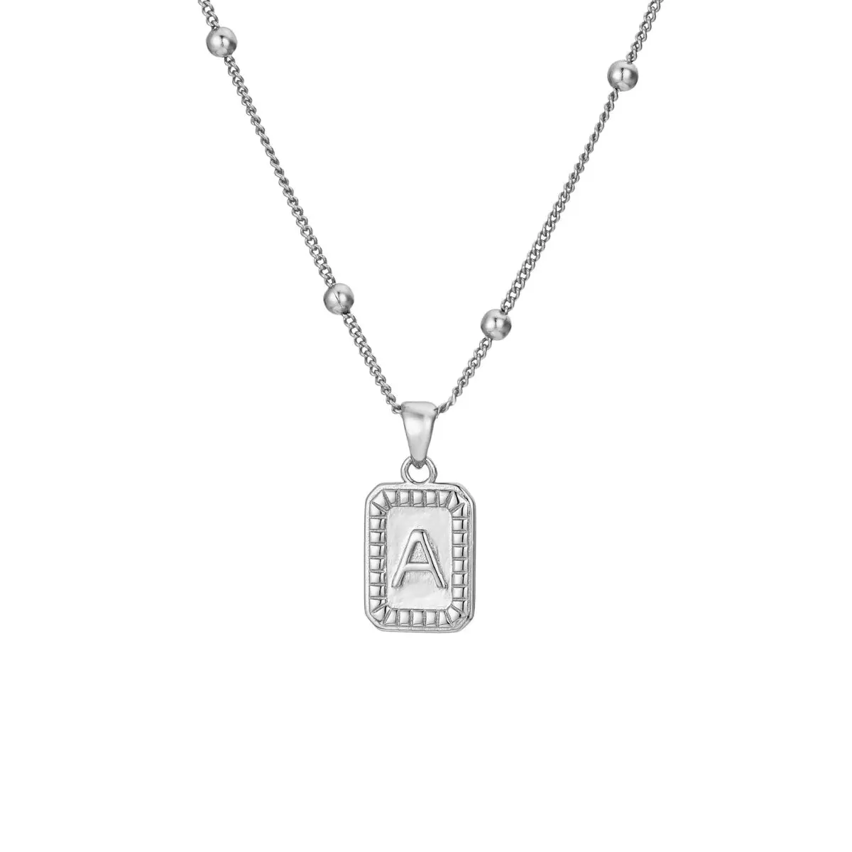 Sterling Silver Initial Personalized Necklace - Gold or Silver
