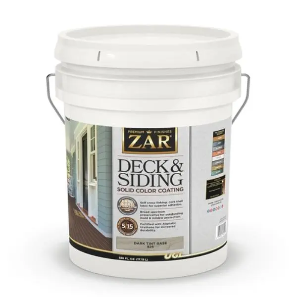 212 MAIN UGL 82615 5gal Exterior Dark Tint Weatherproof Deck Stain - Solid Color Coating for Siding, Car Siding & Motorcycle Siding Paint Care Solution