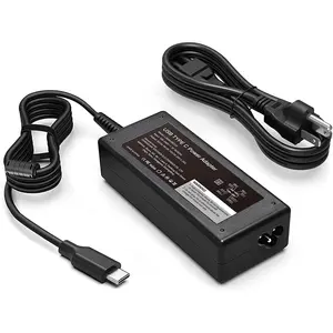 45W USB C Charger Fit for Lenovo Chromebook 300e 100e 500e C330 C340 S330 S340 N23 Yoga 2nd Gen MTK AST Series Laptop Type AC Adapter Power Supply Cord