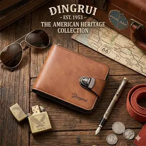 RFID Secure Vintage Western Leather Bifold Wallet with Snap Lock,Multi Slot Cash Card Holder,Classic 1928 Frontier Collection Men's Daily Carry Purse