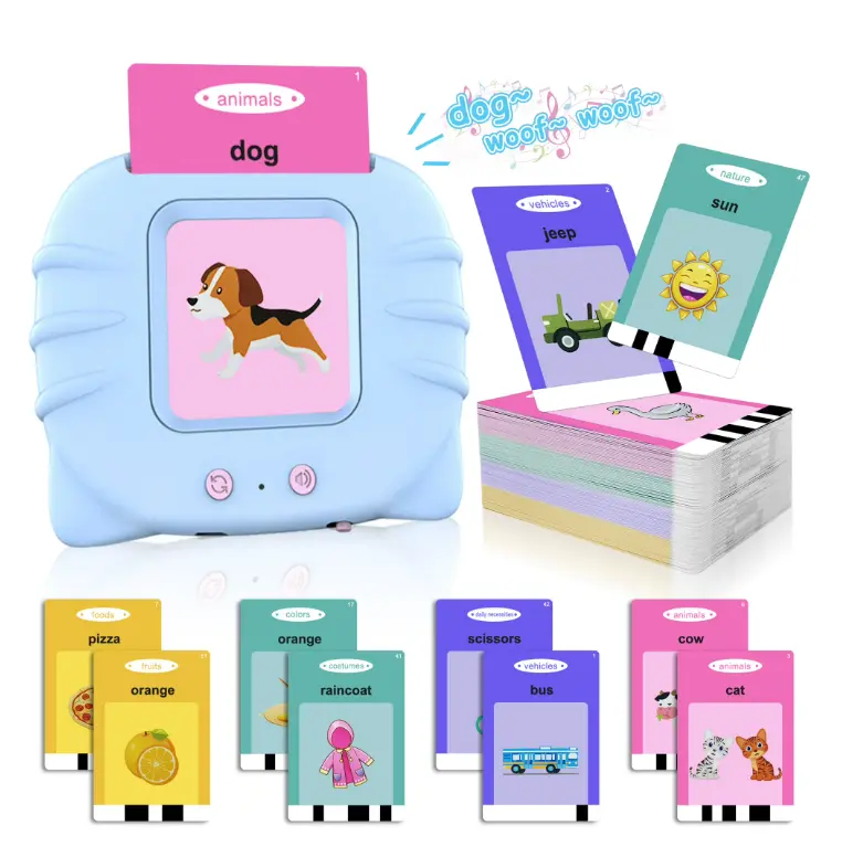 Spark early learning and speech development with the MAGOTAN Talking Flash Cards, an interactive educational toy for toddlers!