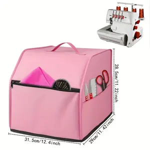 12.4in inch new color sewing machine sewing machine cover sewing tool accessories bag scratch-proof multi-pocket sewing cover