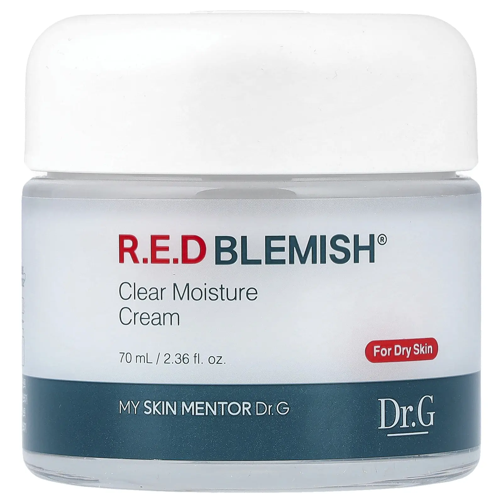 Dr. G R.E.D Blemish®, Clear Moisture Cream, For Dry Skin, 2.36 fl oz (70 ml)