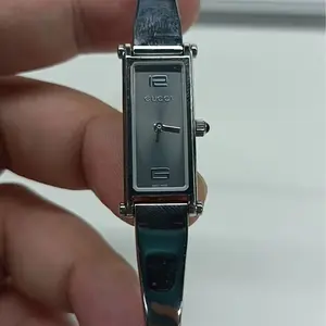 Gucci G-Frame 12x30mm Gold-Plated Watch MWP000508 Yellow Dial Elegant Timepiece