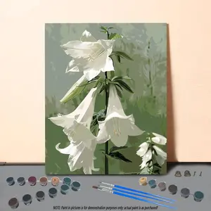 Morning Glory Pattern DIY Painting by Numbers Kit, 1 Set DIY Paint by Numbers Kit without Frame, Wall Art Painting for Home Decor