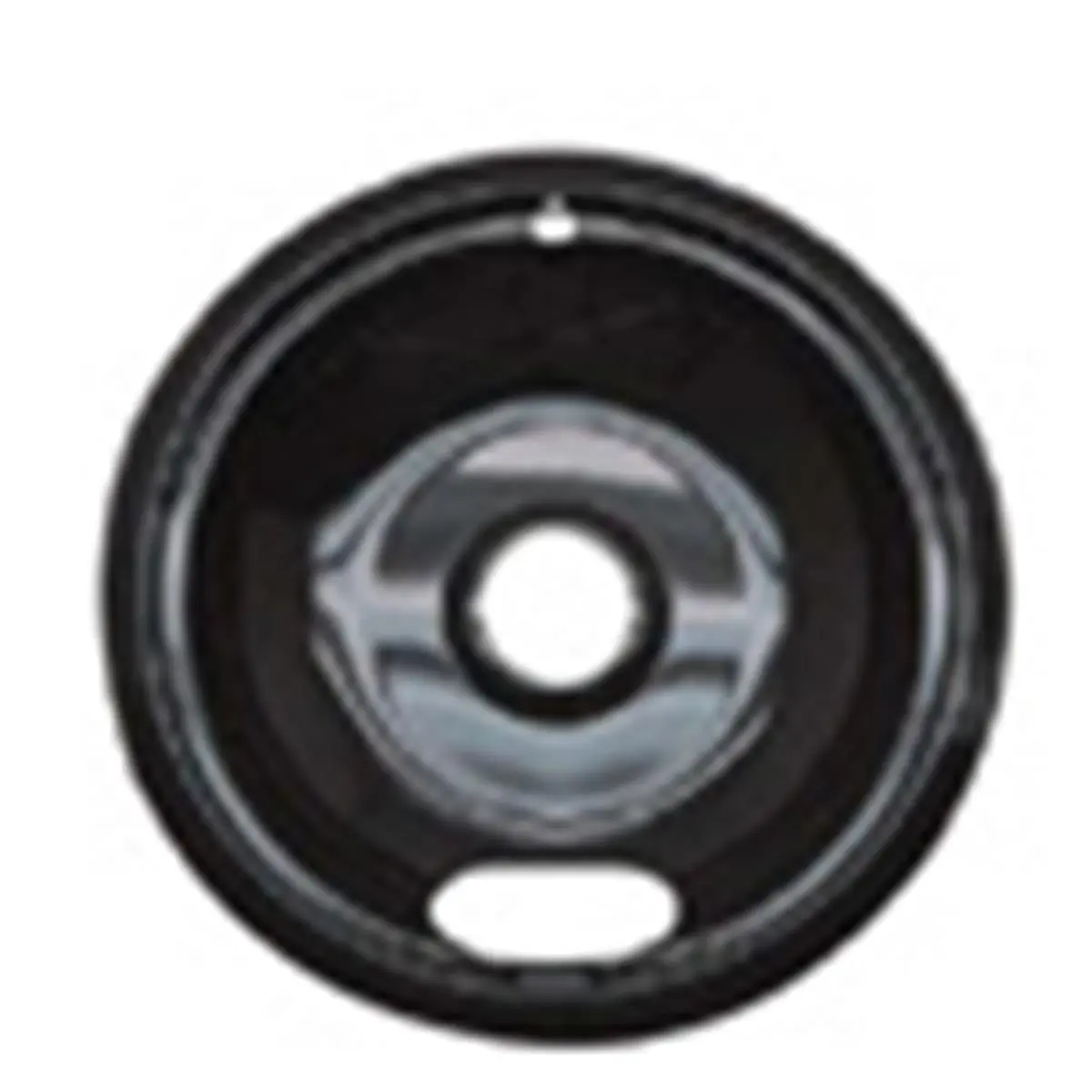 8in. Black Porcelain Universal Reflector Drip Bowl