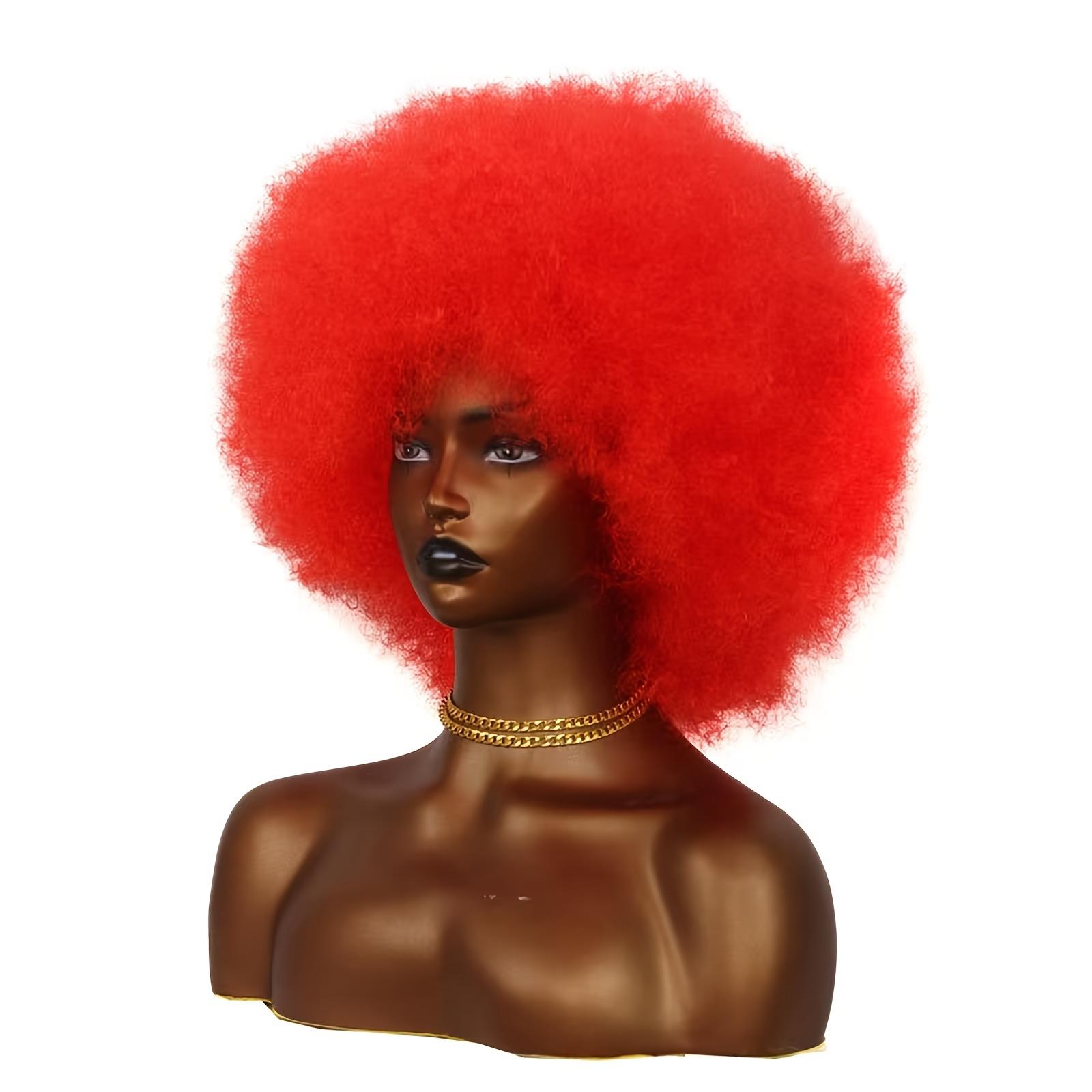 A Vintage 70S Afro-Style Curly Wig with Density, Featuring a Soft And Full Fluffy Look, Perfect for Parties And Cosplay