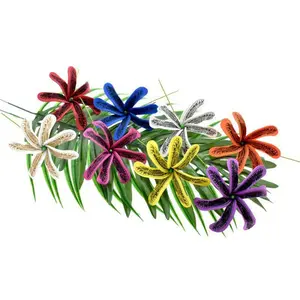Tattoo Tiare Flower Hair Stick, Thin Petals