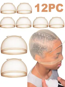 Transparent HD Wig Cap for Women, Adjustable Wig Cap, Stretchy Nylon Wig Cap, Invisible Ultra-thin Stretchy Stocking Caps for Lace Front Wigs