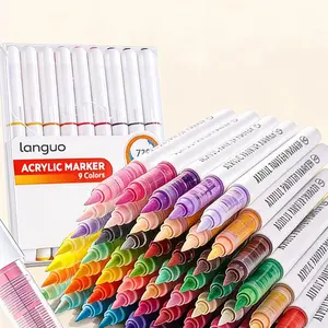 36 Color Liquid Acrylic Markers Non-Bleeding Stackable Smart Ink Control Hand Drawing Pens, Ideal for Artists & Crafters, Acrylic Painting Pen