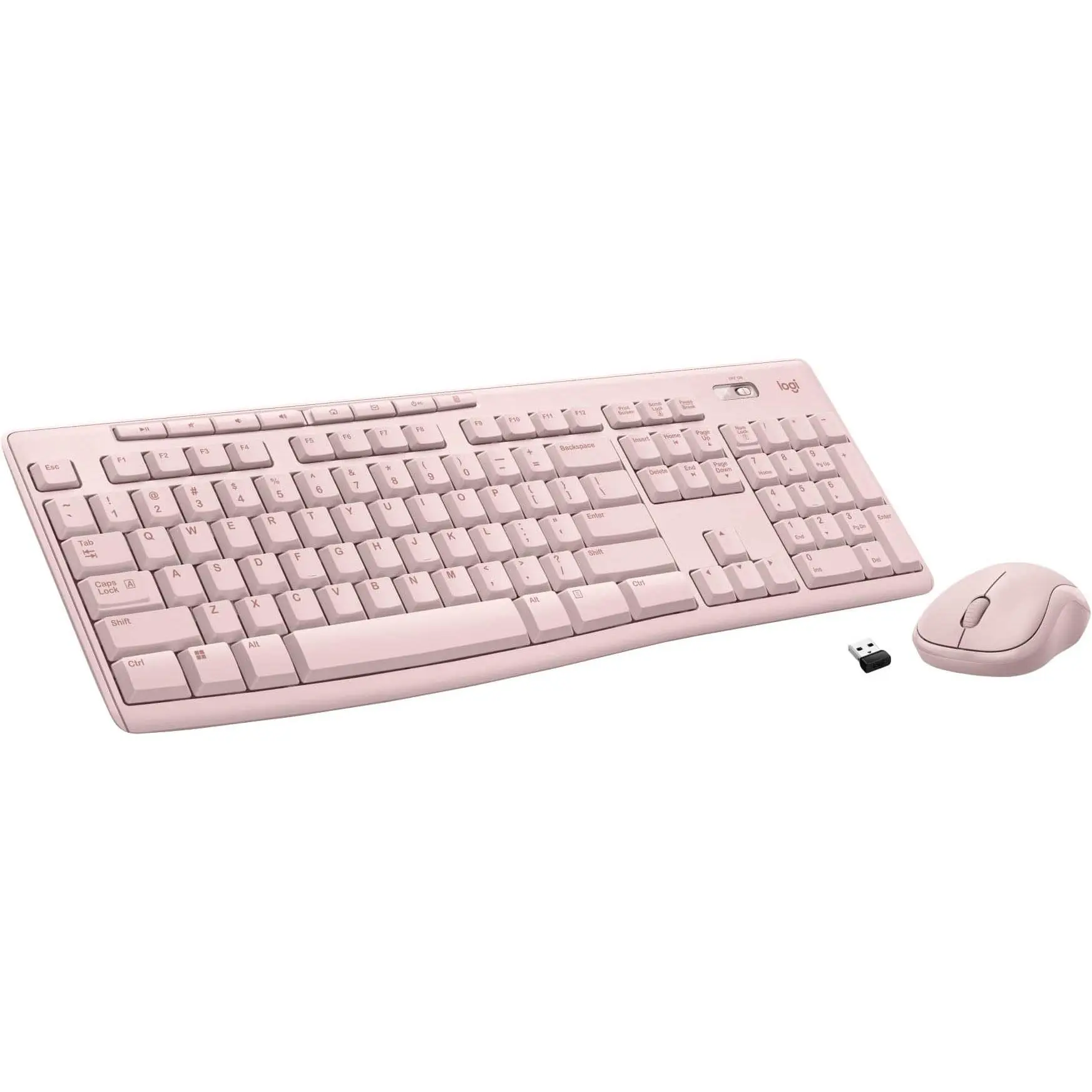 MK270 Full-size Wireless Membrane Keyboard and Mouse Bundle for PC