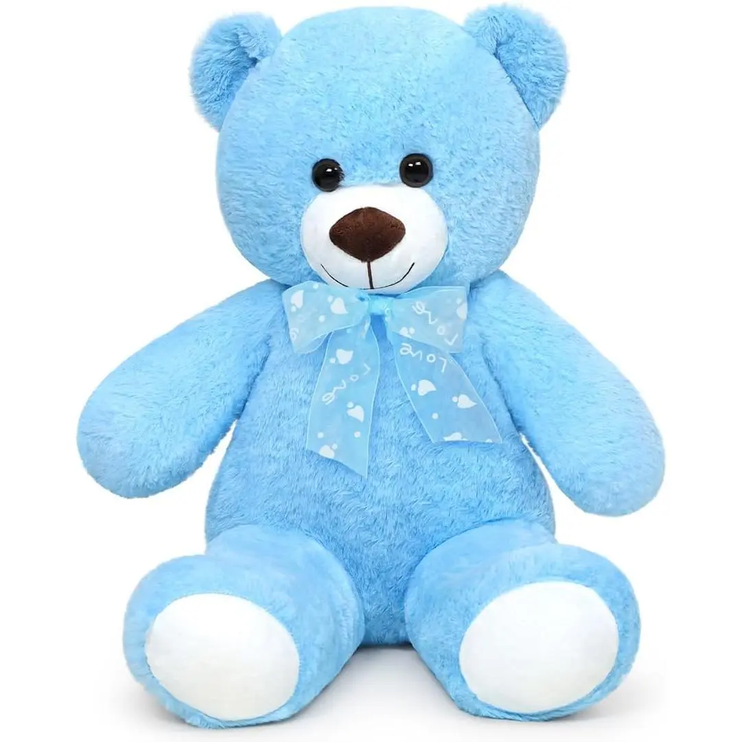 Teddy Bear Stuffed Animal 24'' Small Teddy Bear Plush Toy Gift  Valentine Christmas Birthday Blue