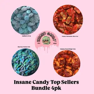 Insane Candy Gummy Bundle 4pk Snack Sweet