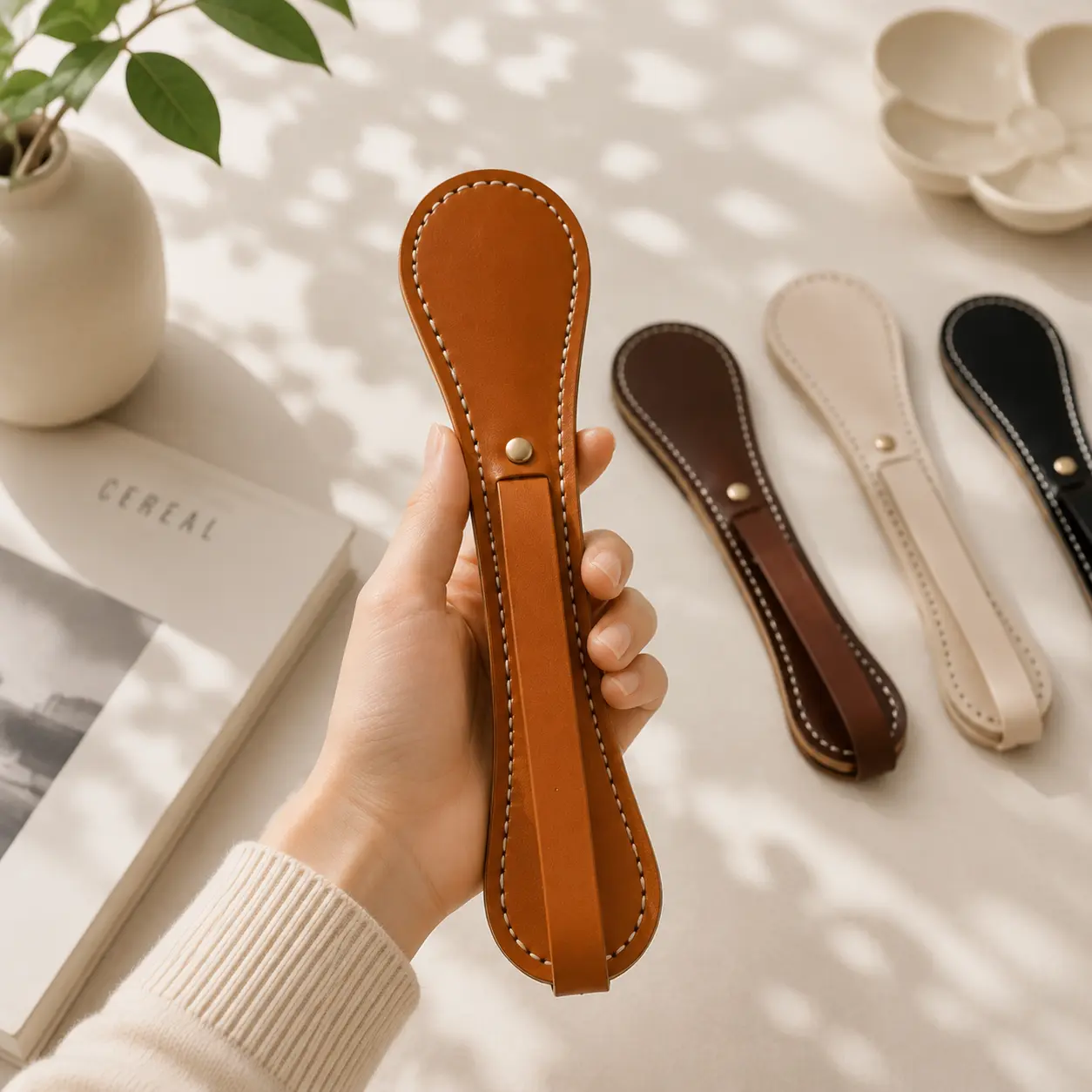 Leather Paddle Tool, Handmade Cowhide Leather Craft Tool for EDC Leather Gear, Leather Working and Workshop Use