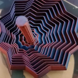 3D Printed Rotating Gyroscope, Colorful Multi-Pattern Design, Adult Puzzle Toy, Indoor Outdoor Mechanical Puzzle, Valentine's Day Gift