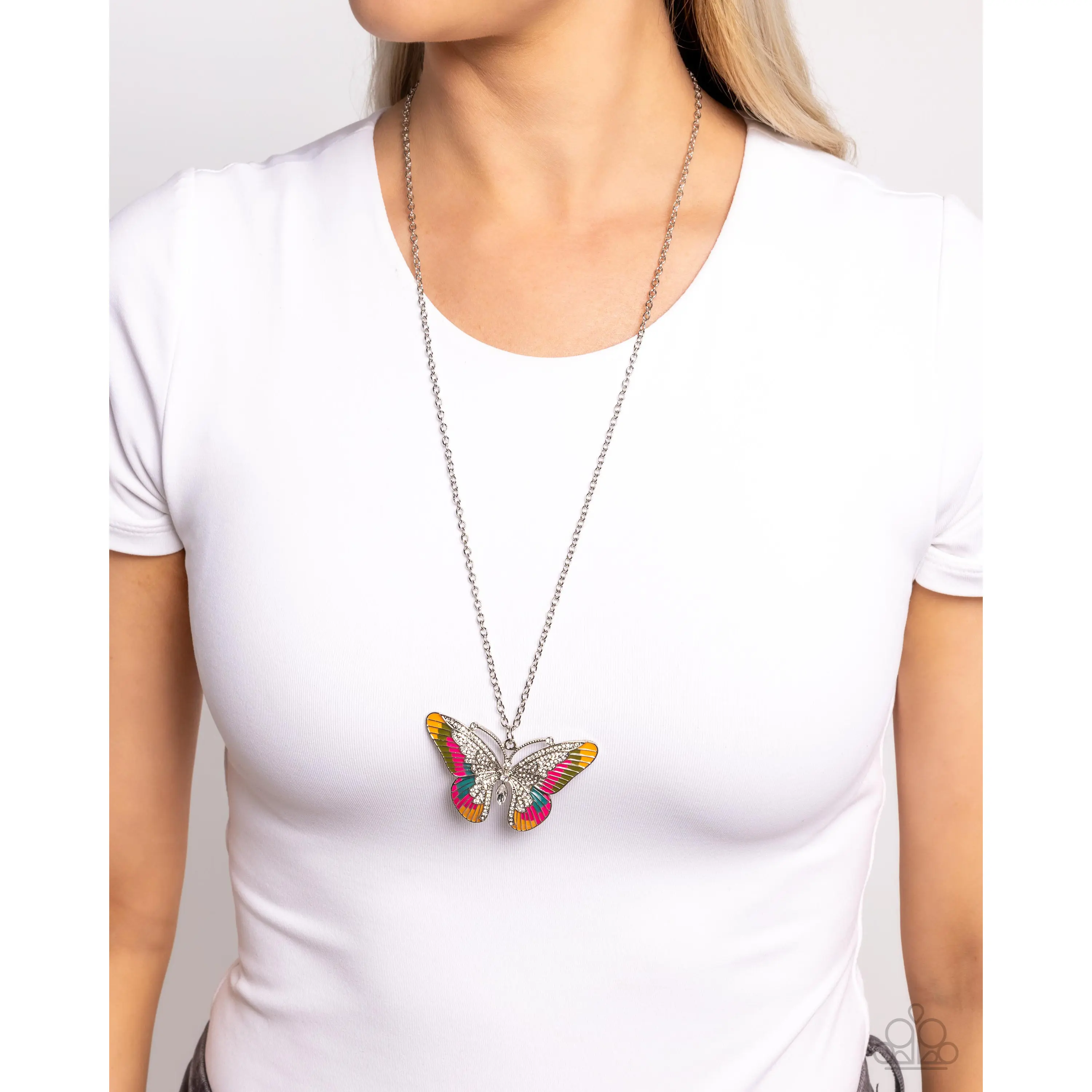 Paparazzi Papillon Pizzazz - Multi Necklace P2RE-MTXX-255XX
