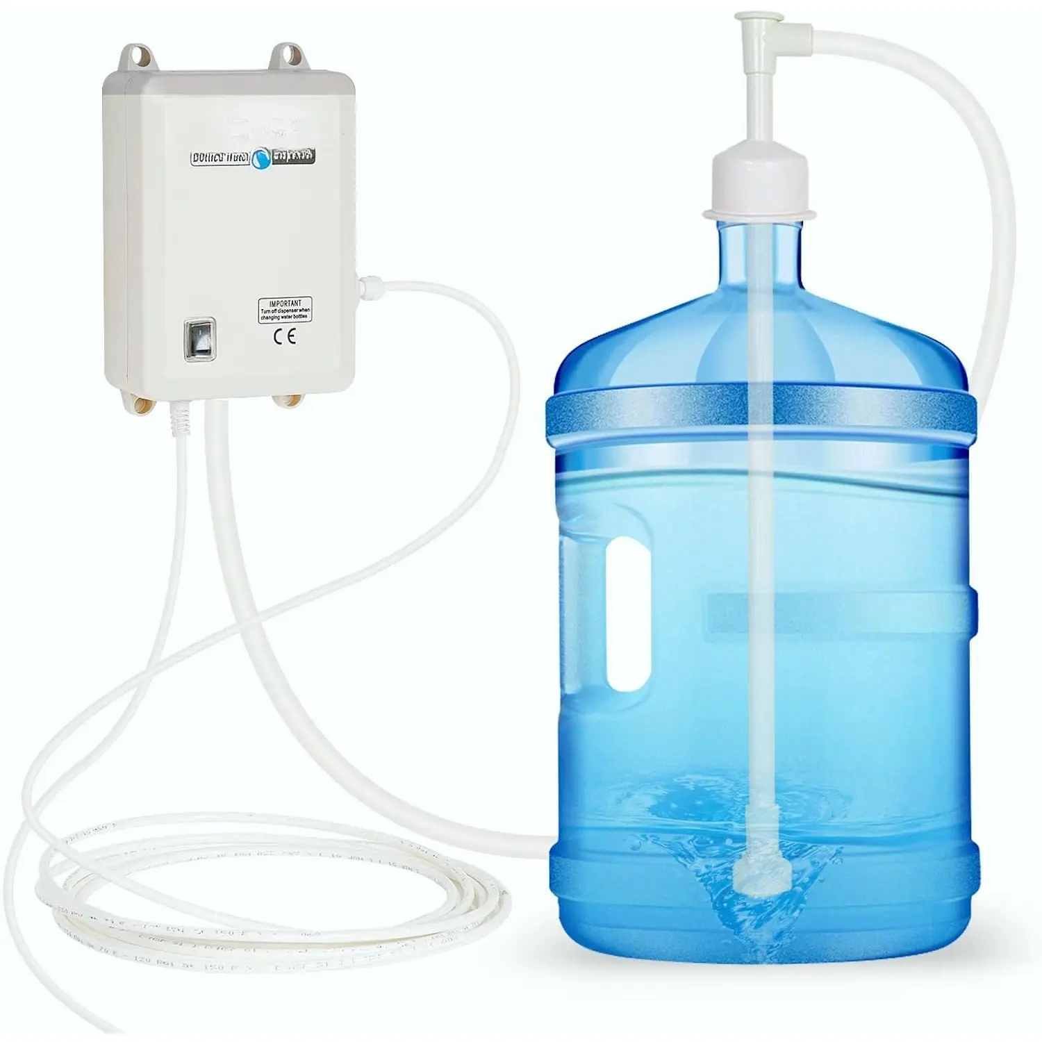 5 Gal Bottled Water Dispenser - Electric Pump & Refrigerator System with 5 Gallon Jug