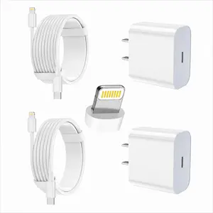 4-Pack 6FT 20W PD USB C Fast Charger for iPhone, Type-C Wall Charger with USB-C to Lightning Cable for iPhone 14/13/12/12 Pro Max/11/Xs Max/XR/X, AirPods Pro
