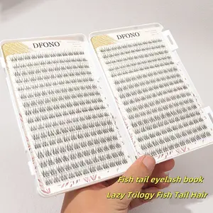 Individual False Eyelashes Book, Separated False Eyelashes, Volumized False Eyelashes, 1 Box 384 Clusters Natural Look Eyelash Extensions, Self Grafting Curl Eyelashes, DIY Eyelash Extensions, Eye Makeup Enhancement False Eyelashes, Cosmetic