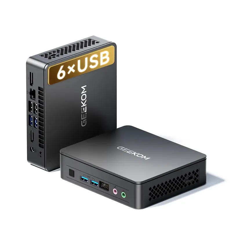 GEEKOM A9 Max AI Mini PC – AMD Ryzen AI 9 HX 370 (80 TOPS) Radeon