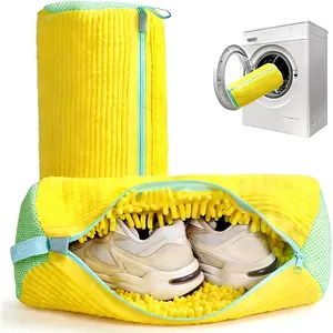 Washing Machine Shoe Bag, 1pc Durable Zipper Shoe Laundry Bag, Shoes Washing Bag, Shoe Storage Bag, Laundry Tools & Accessories, Wash Bags for Home Laundry Room