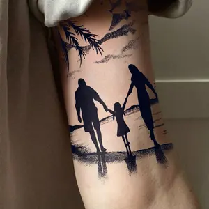 Waterproof Herbal Tattoo Stickers, Waterproof Temporary Tattoos, Long-Lasting Non-Skin Irritating, Party Holiday Personal Decoration, Suitable for Trendy People