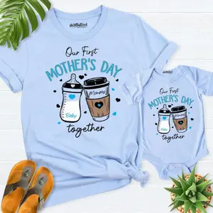 Our First Mothers Day Shirt 2026 Mom Baby Shirt, 1st Mothers Day shirts, Mommy and Me Tees, Mother Daughter Mom Girl T-Shirts, Mama Mini Shirt