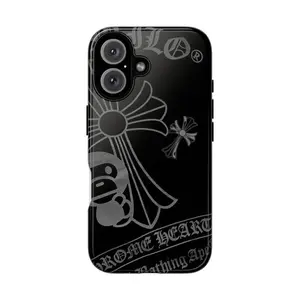 Chrome Heart Ape Phone Case- Dual Layer Design for iPhone