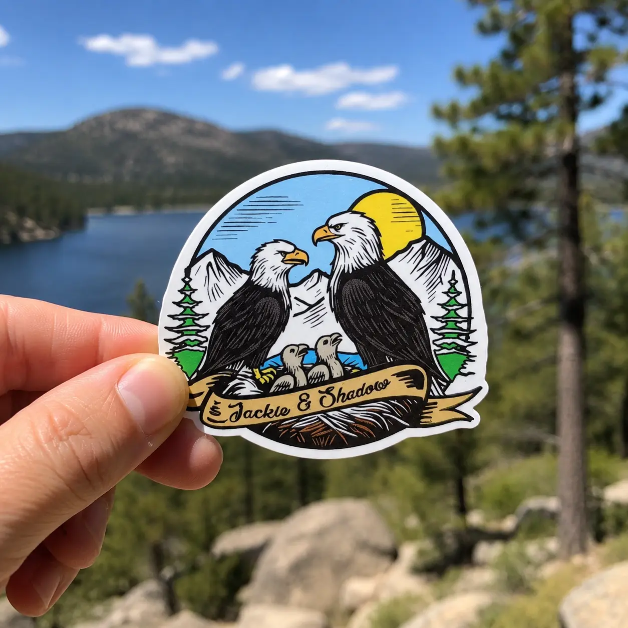 Eagle Stickers , Jackie & Shadow Sticker