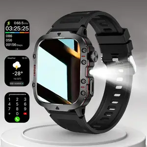 Outdoor Sports Wearable Smartwatch, Large Screen, Long Standby, 180mah Battery, Bluetooth-compatible Voice Calling, Compatible with iOS and Android, Sports Tracking Smartwatch