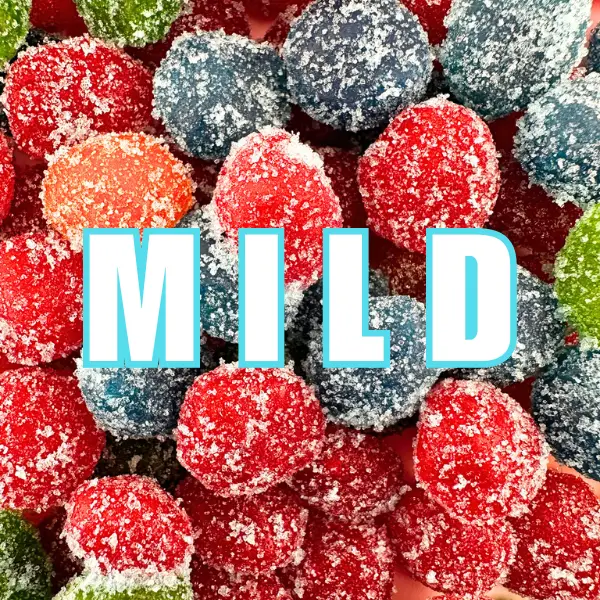 Cuza's Sour Blue Raspberry Gushies Candy Snack Bonbon Sweet Sugar Candies