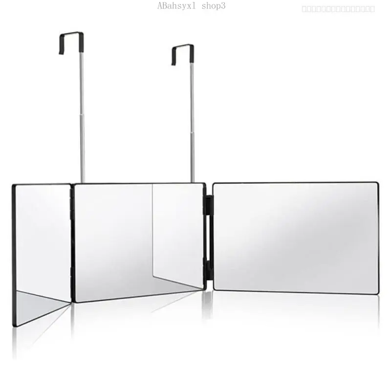 3 Way Mirror for Hair Cutting,360 Trifold Mirror with Height Adjustable Telescoping Hooks,and 5X Magnification Mirror,for Makeup, Hair StylingFFSummitSupply7ABahsyxl shop3