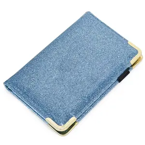 Server Book for Waitress Organizer Wallet for Women Cute, Receipt Holder Presenter 5 Pockets Waiter Accessories (Glitter Blue)