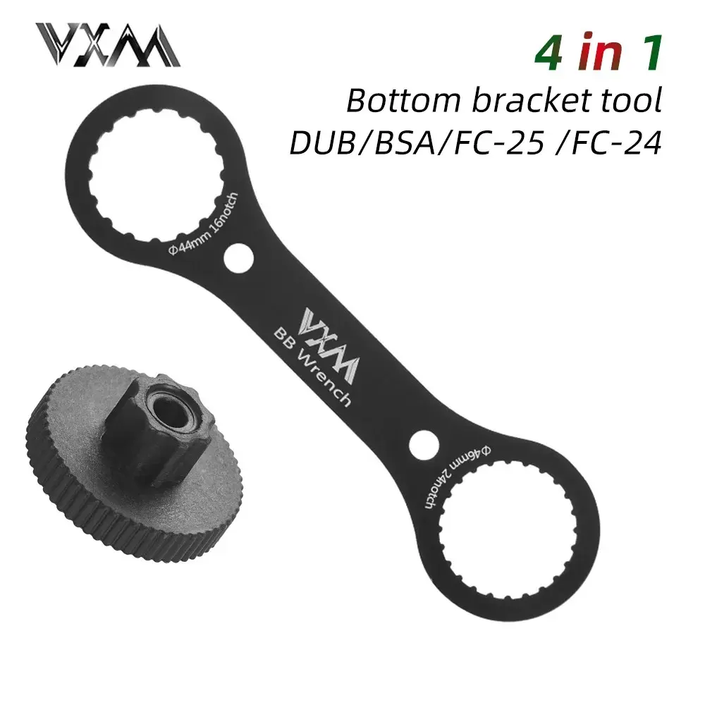 VXM in 1 Bottom Bracket Wrench Tool, BB Wrench, Compatible with SRAM DUB, SHIMANO BSA / FC-25 / FC-24, CNC AL7075 Aluminum Alloy DUB-BSA TOOLS, Bicycle Accessories, Cycling Gear, Bicycle Parts