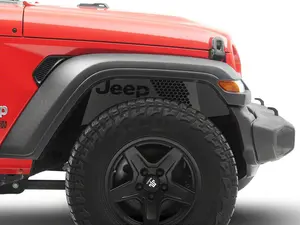 Jeep Licensed by RedRock Aluminum Inner Fender Liners; Front (18-26 Jeep Wrangler JL)