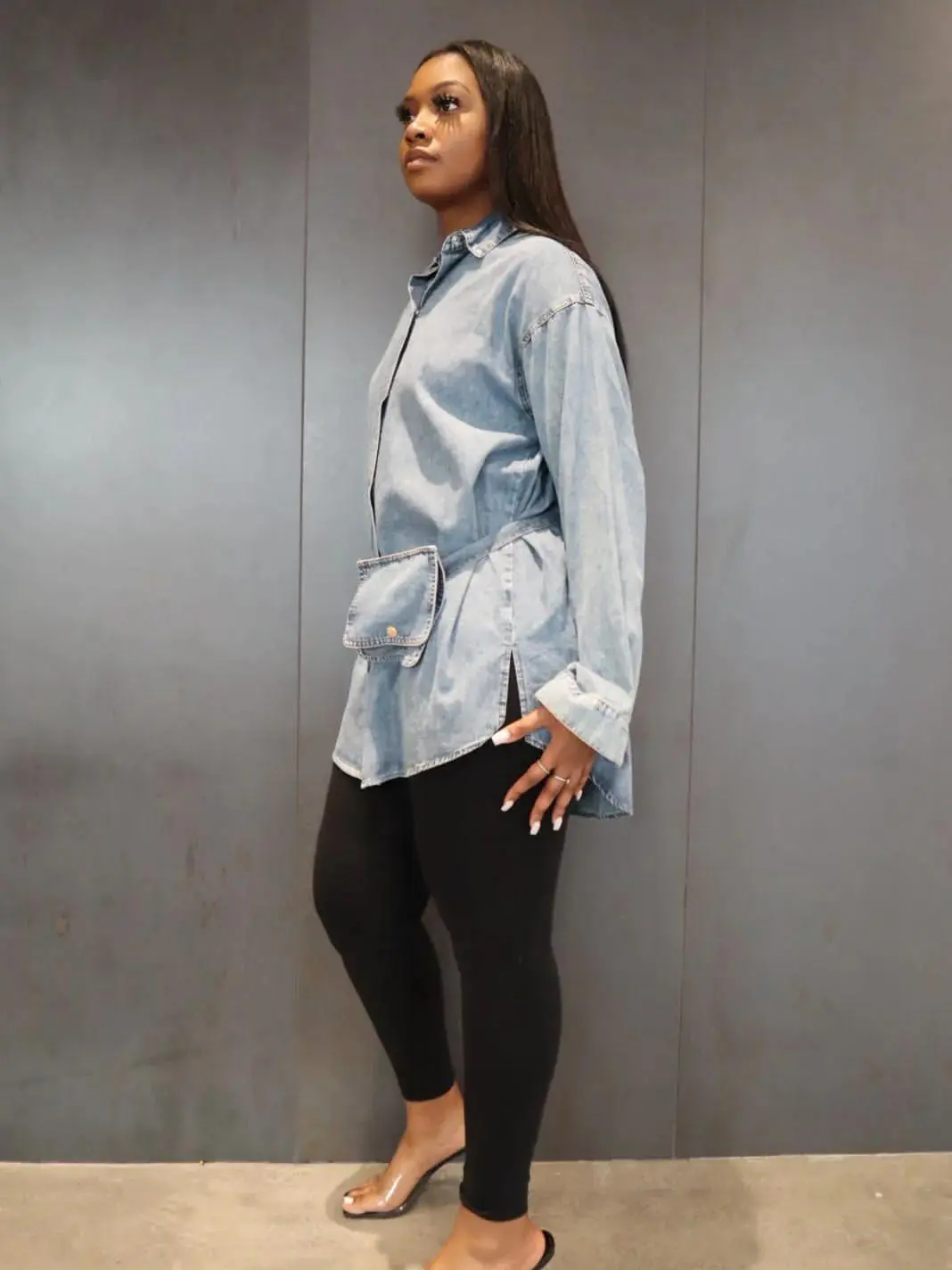 Jess - Denim Overshirt Shirt