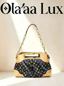 Pre-owned Louis Vuitton x Takashi Murakami Black Multicolor Judy GM Shoulder Bag