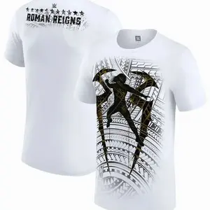 Roman Reigns Tribal Chief Silhouette Samoan Tattoo Pattern WWE Oversized Tee Unisex Men Women Streetwear Casual Summer Wrestling Fan Merch Comfortable 7PW CFP