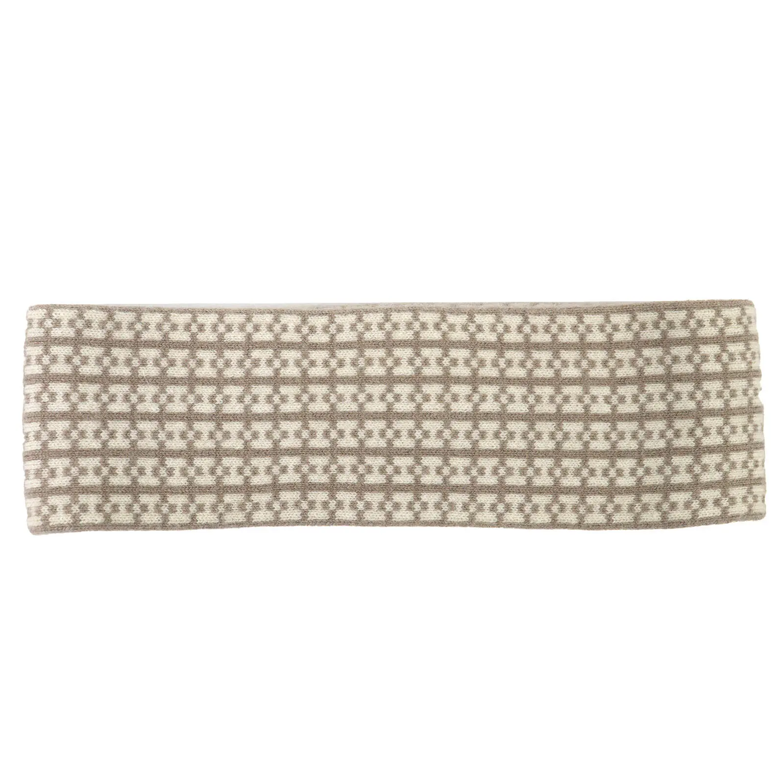 Pre-owned HERMÈS Cashmere Small Leather Goods Hermes Giovanna Headband M