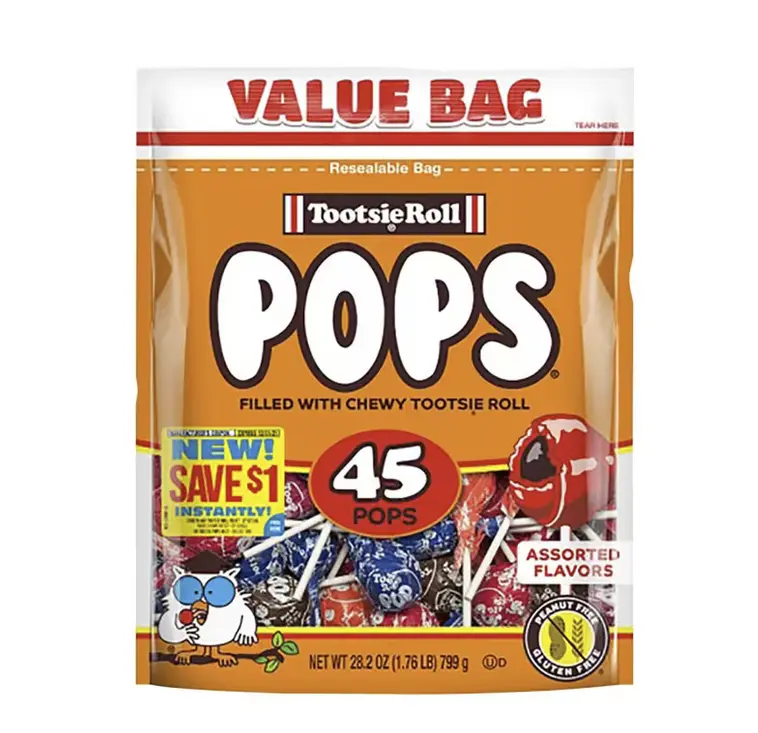 28.2 oz. Resealable Value Bag Tootsie  - 45 Pc.
