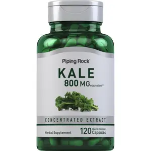 Piping Rock Kale Extract Capsules 800mg | 120 Count | Kale Supplement | Gluten Free, Non-GMO
