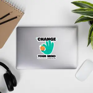 Change your mind in Bitcoin we Trust - Bubble-free stickers