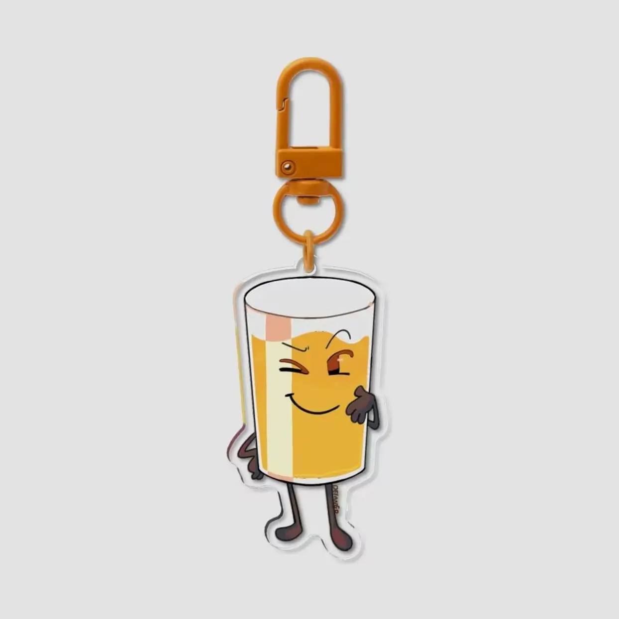 OJ / Orange Juice Inanimate Insanity - Acrylic Keychain / Charm - Object shows