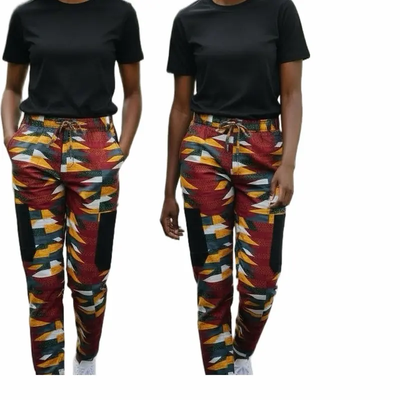 Ankara Prints Cargo Unisex Pants - Multi-Pockets Pattern, Comfortable & Stylish for All Ages, Cotton Ankara, Breathable, Trendy, Available in Medium, Large, XL