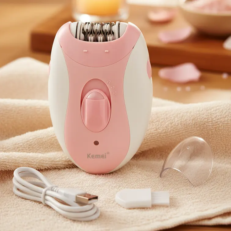 KEMEI Hair Removal Device KM-189B Fashion New Electric Hair Removal Machine Private Trimmer Suitable for Full Body Hair Removal, Compact and Portable USB Shaver
