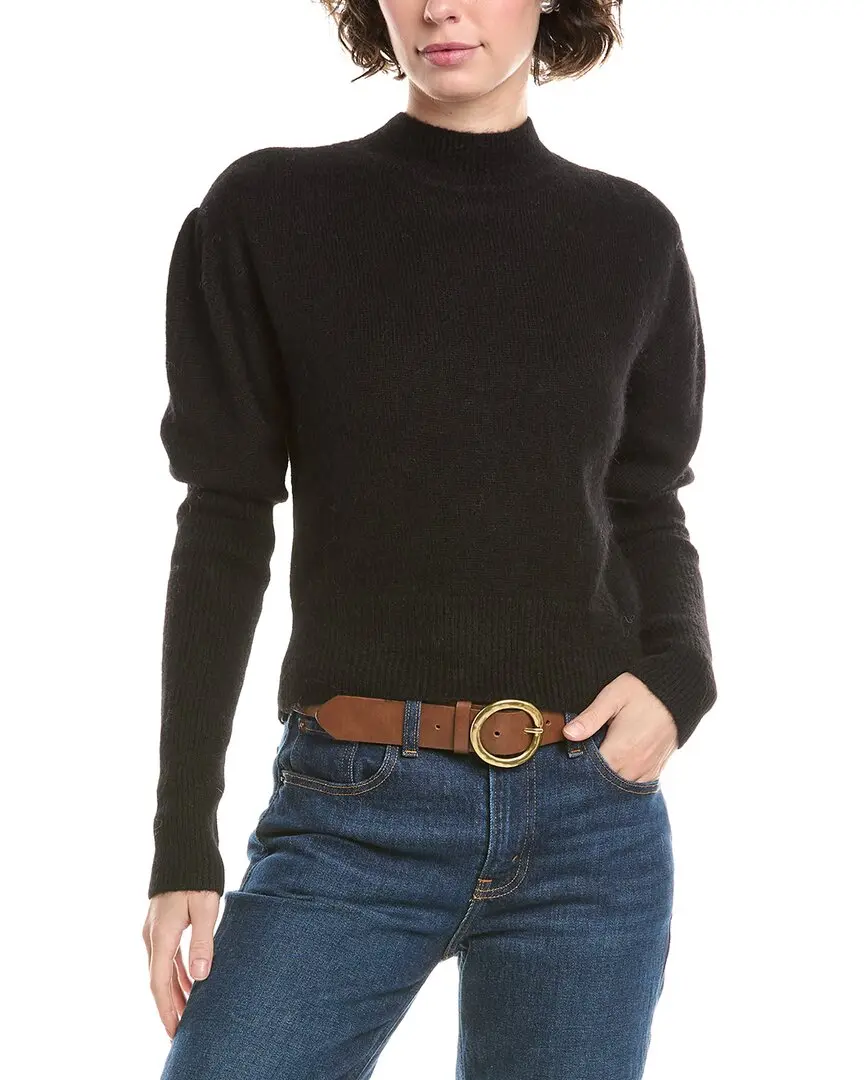 Madewell Lightweight Juliette Puff Sleeve Alpaca-Blend Sweater