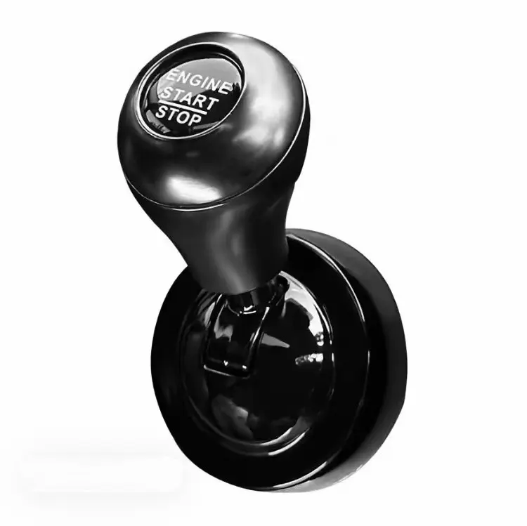 Universal Car Engine Start Stop Button Rocker Lever, Non-Destructive Peel & Stick One Touch Ignition Modification Knob, Sport Auto Interior Trim Decor Fit All Push Start Vehicles