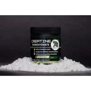 Griz Fit Creatine Monohydrate Powder - 300g Supplement for Muscle Gain & Athletic Performance - Healthcare & Fitness Essential